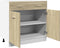 vidaXL - Onderkast - met - lade - 80x46x81,5 - cm - spaanplaat - sonoma - eikenkleurig