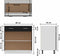 vidaXL - Onderkast - met - lade - 80x46x81,5 - cm - spaanplaat - zwart