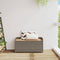 vidaXL - Opbergbank - 100x50x52 - cm - poly - rattan - en - acaciahout - grijs