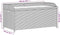 vidaXL - Opbergbank - 100x50x52 - cm - poly - rattan - en - acaciahout - grijs