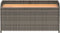 vidaXL - Opbergbank - 100x50x52 - cm - poly - rattan - en - acaciahout - grijs