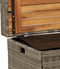 vidaXL - Opbergbank - 100x50x52 - cm - poly - rattan - en - acaciahout - grijs