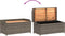 vidaXL - Opbergbank - 100x50x52 - cm - poly - rattan - en - acaciahout - grijs