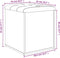 vidaXL - Opbergbank - 42x42x45 - cm - bewerkt - hout - zwart
