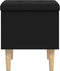 vidaXL - Opbergbank - 42x42x46 - cm - bewerkt - hout - zwart