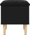 vidaXL - Opbergbank - 42x42x46 - cm - bewerkt - hout - zwart