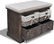 vidaXL - Opbergbank - 62x33x42 - cm - paulowniahout - bruin