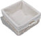 vidaXL - Opbergbank - 62x33x42 - cm - paulowniahout - wit