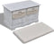 vidaXL - Opbergbank - 62x33x42 - cm - paulowniahout - wit