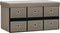 vidaXL - Opbergbank - inklapbaar - 76x38x38 - cm - kunstlinnen - taupe