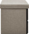 vidaXL - Opbergbank - inklapbaar - 76x38x38 - cm - kunstlinnen - taupe