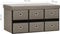 vidaXL - Opbergbank - inklapbaar - 76x38x38 - cm - kunstlinnen - taupe