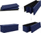 vidaXL - Opbergbank - inklapbaar - kunstlinnen - blauw