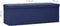 vidaXL - Opbergbank - inklapbaar - kunstlinnen - blauw