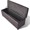 vidaXL - Opbergbank - lang - hout - bruin
