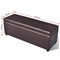 vidaXL - Opbergbank - lang - hout - bruin