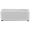 vidaXL - Opbergbank - lang - hout - wit