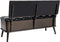 vidaXL - Opbergbank - met - rugleuning - 110 - cm - kunstleer - zwart