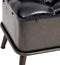 vidaXL - Opbergbank - met - rugleuning - 110 - cm - kunstleer - zwart