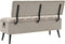 vidaXL - Opbergbank - met - rugleuning - 110 - cm - stof - crèmekleurig