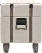 vidaXL - Opbergbankenset - 112x37x45 - cm - massief - hout - en - staal - 3-delig