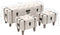 vidaXL - Opbergbankenset - 112x37x45 - cm - massief - hout - en - staal - 3-delig