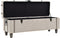 vidaXL - Opbergbankenset - 112x37x45 - cm - massief - hout - en - staal - 3-delig