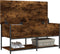vidaXL - Opbergbankje - 100x42,5x47 - cm - bewerkt - hout - gerookt - eikenkleurig