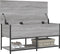 vidaXL - Opbergbankje - 100x42,5x47 - cm - bewerkt - hout - grijs - sonoma - eiken