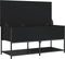 vidaXL - Opbergbankje - 100x42,5x47 - cm - bewerkt - hout - zwart