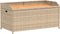 vidaXL - Opbergbankje - 100x50x52 - cm - poly - rattan - acaciahout - gemengd - beige