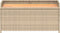 vidaXL - Opbergbankje - 100x50x52 - cm - poly - rattan - acaciahout - gemengd - beige