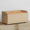 vidaXL - Opbergbankje - 100x50x52 - cm - poly - rattan - acaciahout - gemengd - beige