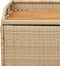vidaXL - Opbergbankje - 100x50x52 - cm - poly - rattan - acaciahout - gemengd - beige