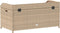 vidaXL - Opbergbankje - 100x50x52 - cm - poly - rattan - acaciahout - gemengd - beige