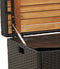 vidaXL - Opbergbankje - 100x50x52 - cm - poly - rattan - en - acaciahout - zwart