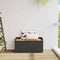 vidaXL - Opbergbankje - 100x50x52 - cm - poly - rattan - en - acaciahout - zwart