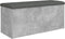 vidaXL - Opbergbankje - 102x42x45 - cm - bewerkt - hout - betongrijs