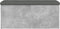vidaXL - Opbergbankje - 102x42x45 - cm - bewerkt - hout - betongrijs