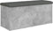 vidaXL - Opbergbankje - 102x42x45 - cm - bewerkt - hout - betongrijs