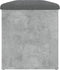 vidaXL - Opbergbankje - 102x42x45 - cm - bewerkt - hout - betongrijs
