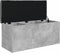vidaXL - Opbergbankje - 102x42x45 - cm - bewerkt - hout - betongrijs