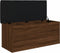 vidaXL - Opbergbankje - 102x42x45 - cm - bewerkt - hout - bruin - eikenkleur