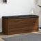 vidaXL - Opbergbankje - 102x42x45 - cm - bewerkt - hout - bruin - eikenkleur
