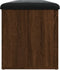 vidaXL - Opbergbankje - 102x42x45 - cm - bewerkt - hout - bruin - eikenkleur