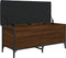 vidaXL - Opbergbankje - 102x42x45 - cm - bewerkt - hout - bruin - eikenkleur