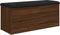 vidaXL - Opbergbankje - 102x42x45 - cm - bewerkt - hout - bruin - eikenkleur