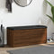 vidaXL - Opbergbankje - 102x42x45 - cm - bewerkt - hout - bruin - eikenkleur