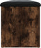 vidaXL - Opbergbankje - 102x42x45 - cm - bewerkt - hout - gerookt - eikenkleurig