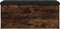 vidaXL - Opbergbankje - 102x42x45 - cm - bewerkt - hout - gerookt - eikenkleurig